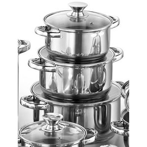 Produktbild für Topfset Kopf Janina 123613, Edelstahl