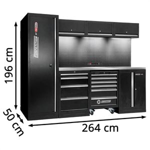 Produktbild für Werkbank KS-Tools 866.6000, schwarz, 8-teilig