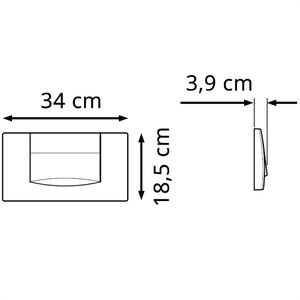 Produktbild für Betätigungsplatte Geberit 200F, aus Kunststoff, für WC