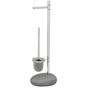 WC-Garnitur Wenko Pebble Stone Grey, 19494100
