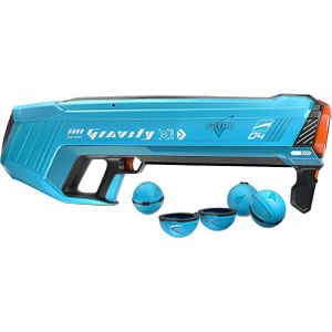 Spyra Wasserpistole Gravity, blau, elektrisch, 16m Reichweite, 5m Höhe, inkl. 4 Wasserbomben