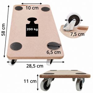 Produktbild für Möbelroller Trutzholm 283892902, Gummirollen