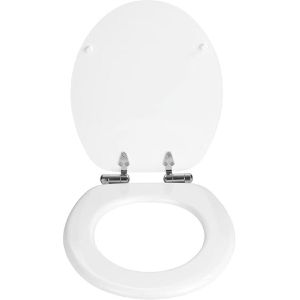 Produktbild für WC-Sitz Wenko Urbino 22885100, oval, aus Holz