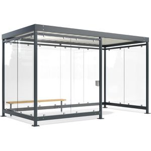 Produktbild für Personenunterstand WSM Economy Köln K4 d/b BS, anthrazit