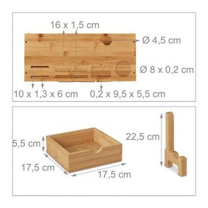 Produktbild für Monitorständer Relaxdays 10037886, Bambus