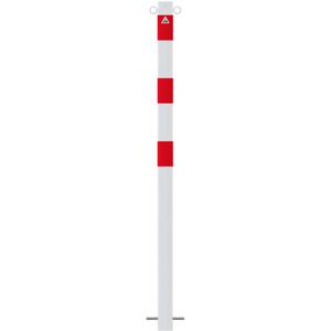 Produktbild für Absperrpfosten Schake 460B/2, 2 Ösen, rot/weiß, aus Metall