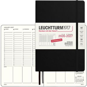 Produktbild für Buchkalender Leuchtturm1917 Akademischer Wochenplaner, 2026/27