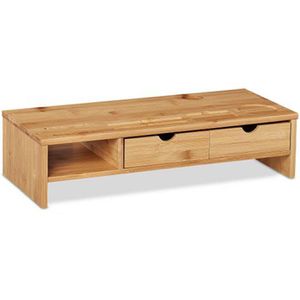 Monitorständer Relaxdays 10037886, Bambus