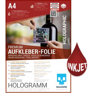 Produktbild für Kopierfolien Skullpaper Aufkleberfolie, A4