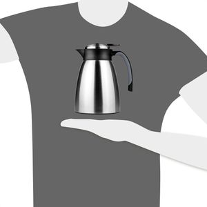 Produktbild für Thermoskanne Helios Snap 2384, Edelstahl