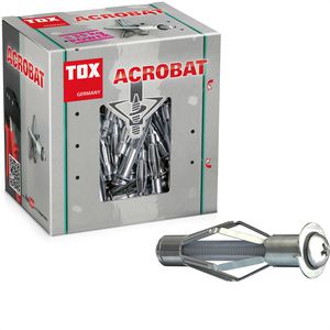 Tox Dübel 035101081, Acrobat M5, 10 x 65mm, Metall-Hohlraumdübel, 25 Stück  – Böttcher AG