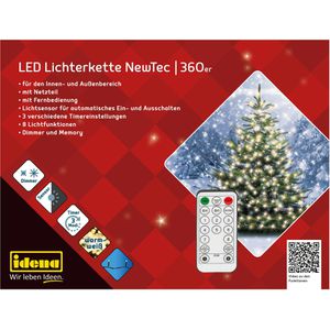 Produktbild für Lichterkette Idena 31339, NewTec, 360 LED, innen + außen