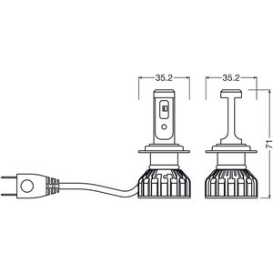 Produktbild für Auto-Lampe OSRAM Night Breaker SMART, 6000 Kelvin, H7