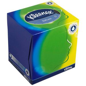 Produktbild für Kosmetiktücher Kleenex Balsam Würfelbox, 8825