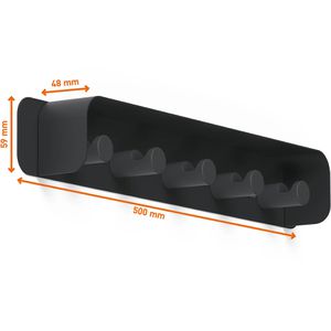 Produktbild für Garderobenleiste Durable Durastore, 184701, schwarz