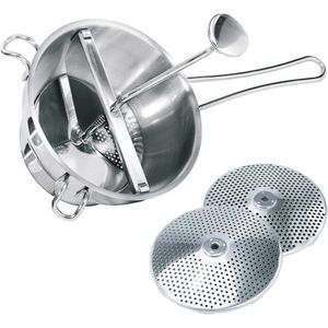 Produktbild für Passiermühle Gefu 24200 Flotte Lotte manuell, silber, Ø 20,5cm