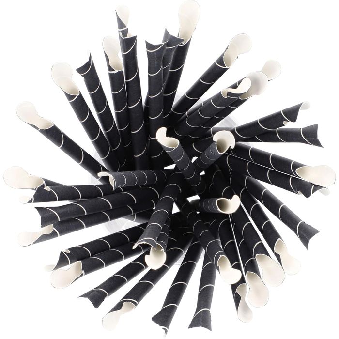 Produktbild für Strohhalme Papstar 87991 pure Stripes, aus Papier