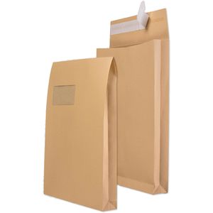 Faltentaschen Mailmedia C4, braun