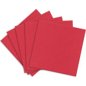 Produktbild für Servietten Papstar 12483, rot