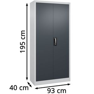 Produktbild für Werkzeugschrank CP-Möbel 08920-00, aus Metall, grau/anthrazit