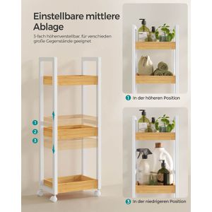 Produktbild für Badregal Songmics BCB083N02, aus Bambus, braun