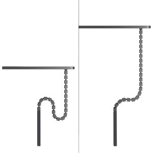 Produktbild für Kabelführung Neomounts ADS06-133BL, zum Anschrauben, schwarz