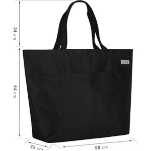 Produktbild für Einkaufstasche anndora TW-8220-A2 BLACK XXL, schwarz