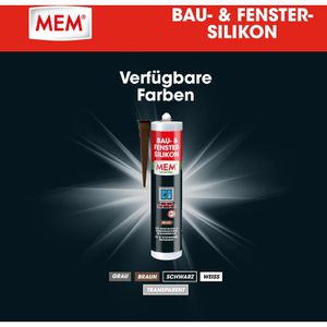 Produktbild für Silikon MEM Bau- &amp; Fenster, braun