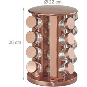 Produktbild für Gewürzkarussell Relaxdays 10032734, drehbar