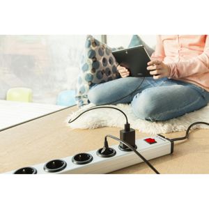 Produktbild für Steckdosenleiste Ehmann Aluminium, mit 1,5m Kabel