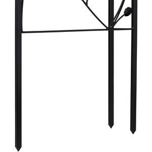 Produktbild für Rosenbogen Relaxdays 10030854, schwarz
