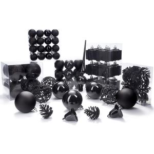 Produktbild für Weihnachtskugeln BRUBAKER 8000.08, schwarz