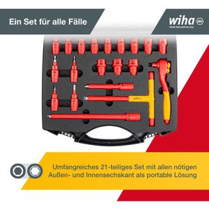 Produktbild für Steckschlüssel Wiha 43023, 7207NK2001, 20-teilig