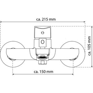 Produktbild für Badewannenarmatur EISL CLAUDIO, aus Messing