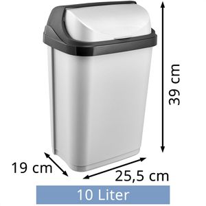 Produktbild für Mülleimer Keeeper Rasmus, light silver