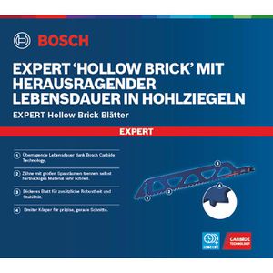 Produktbild für Säbelsägeblatt Bosch Expert Hollow Brick S 2243 HM