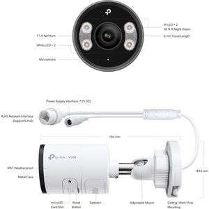 Produktbild für Überwachungskamera TP-Link Vigi C355 4 mm, außen