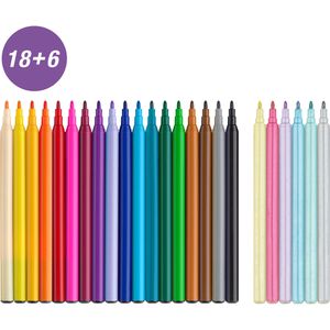 Produktbild für Filzstifte Faber-Castell 18+6 Einhorn, 554221