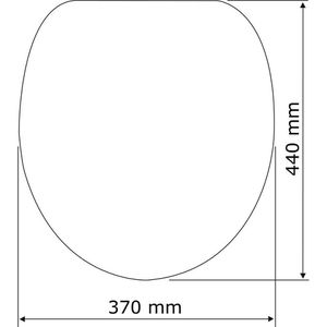 Produktbild für WC-Sitz Wenko Syros Family 22971100, oval, aus Thermoplast