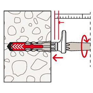 Produktbild für Schrauben-Dübel-Set Fischer 557916, EasyHook Angle