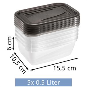 Produktbild für Frischhaltedose Keeeper fredo fresh grau, aus Kunststoff