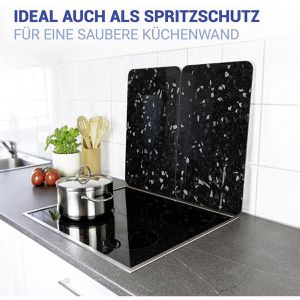 Produktbild für Herdabdeckplatte Wenko Terrazzooptik, aus Sicherheitsglas