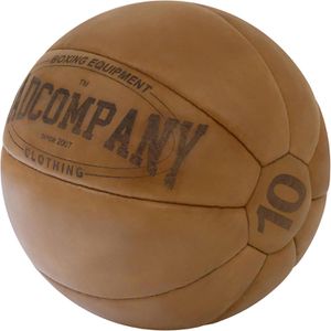 Medizinball Bad-Company Vintage Echtleder, 10 kg