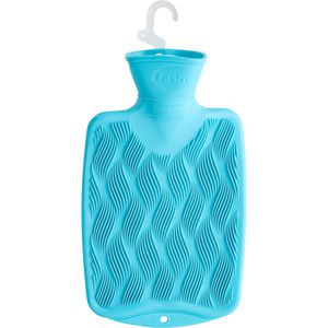 Wärmflasche Fashy Halblamelle, 3D-Wellen, 6404, 0,8 Liter