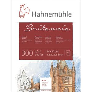 Produktbild für Aquarellpapier Hahnemühle Britannia Block, 24x32cm