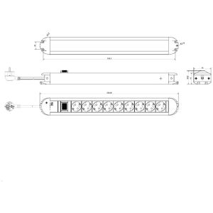 Produktbild für Steckdosenleiste Bachmann Primo 330.072, 2m Kabel