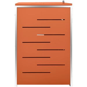 Produktbild für Mülltonnenbox vidaXL 149564, Edelstahl