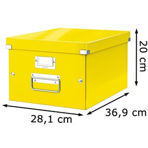 Produktbild für Aufbewahrungsbox Leitz 6044-00-16 Click&amp;Store, 21L