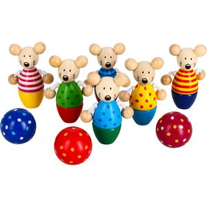 Produktbild für Wurfspiel Goki 56943, Kegelspiel Speedy aus Holz