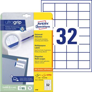 Universaletiketten Zweckform 4789, selbstklebend, weiß